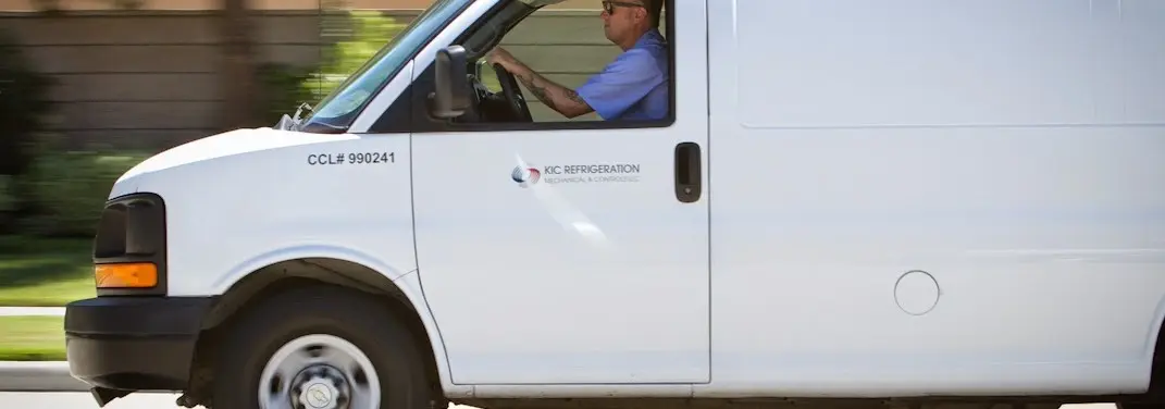 KIC Refrigeration service vehicle serving Marlin area